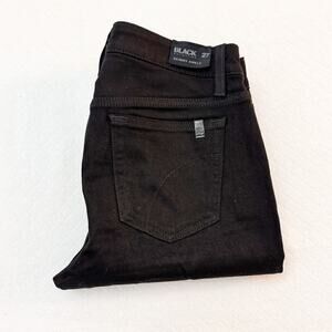 Joe's Black Collection Leather Patch Denim Skinny Jeans Size 27